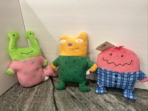 Peluche Three Pijama Monsters Vincent Daisy & Nipper raro 2013 - Imagen 1 de 9