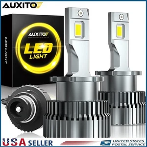 AUXITO LED Headlight Bulb D2S High Low Beam HID Xenon Conversion Kit 80000LM H - Picture 1 of 7