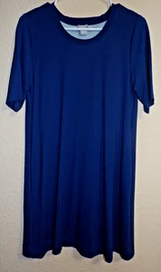Camiseta túnica CHICO'S azul pizarra oscura - talla 4/6 EE. UU. - Imagen 1 de 4