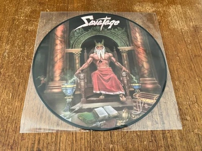 SAVATAGE Hall Of The Mountain King 12" PICTURE DISC Vinyl LP Swedish Press RARE - Image 1 of 2