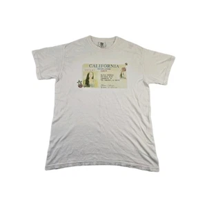 Olivia Rodrigo Driver License T-Shirt Medium Made In Honduras Tour Off White - Picture 1 of 7