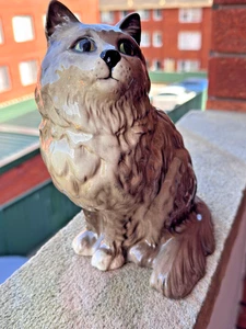 Beswick Persian Cat - Seated - Model 1867 - By Albert Hallam - Perfect - Picture 1 of 24