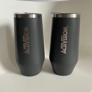 Seltenes 2er Set Activision Edelstahl Becher/ Becher Gamers Dream - Bild 1 von 2