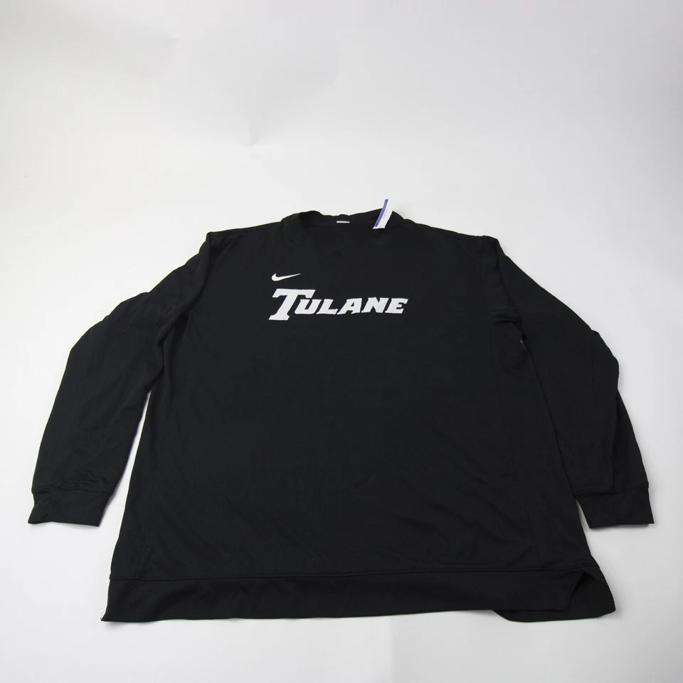 Tulane Green Wave Nike Long Sleeve Shirt Men's Black Used - Image 1 of 1