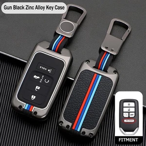 Zinc Alloy Remote Key Cover Fob Case For Honda Civic Accord CRV Pilot 5 Buttons - Picture 1 of 5