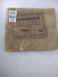 Park Designs Sackleinen rustikaler Bauernhaus Volant 72x14" natürliches Beige, NEU IN PKG - Bild 1 von 4