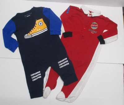 2 INFANTES NIÑOS ROJO AZUL MARINO DIÉSEL Y CONVERSE LONGALL CONJUNTO TALLA 3-6 MESES Foto 1 de 4