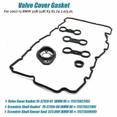 Valve Cover Gasket Set For BMW 128i 2008-2013 328xi 2007-2008 / 528xi 2005 - Изображение 1 из 4
