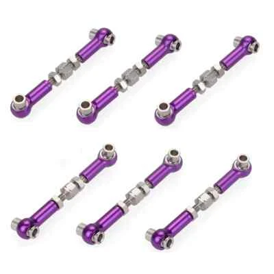 6Pcs 47mm Servo Linkage Pull Rod for HSP Redcat ZD Racing Hpi LRP Drift Car - Image 1 of 4