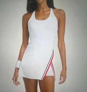 Unvergessliches 2-teiliges Tenniskleid & Shorts weiß Gr. Small neu mit Etikett - Bild 1 von 6