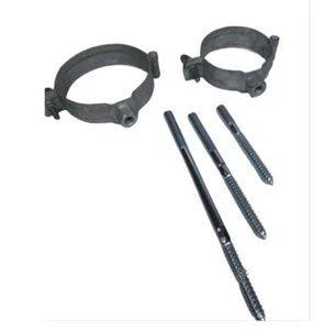 Regenrohrschelle Fallrohrschelle verzinkt  Rohrschelle Fallrohr Schellen Gewinde - Bild 1 von 4