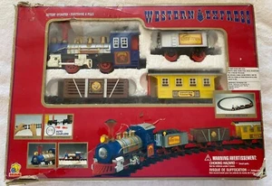 Treno vintage, nuovo con scatola, Western Express, da collezione, a batteria, Coll - Foto 1 di 9