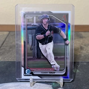 2024 Bowman Draft Tommy Troy BDC-111 Chrome Refractor Arizona Diamondbacks - Picture 1 of 1