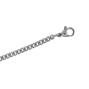 Stainless Steel Curb Chain Bracelet 3mm Width - Picture 1 of 1