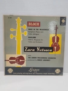 Rare Zara Nelsova Bloch-Voice in the Wilderness- London LL 1232 LP VINYL RECORD - Picture 1 of 4
