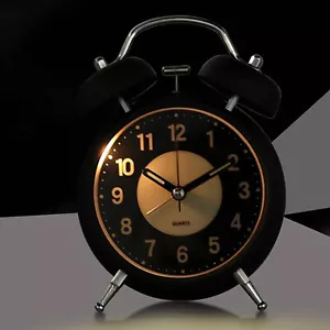 Design Neue Wecker Retro-Neue Hintergrundbeleuchtung lautlosem Uhrwerk Metall - Bild 1 von 15