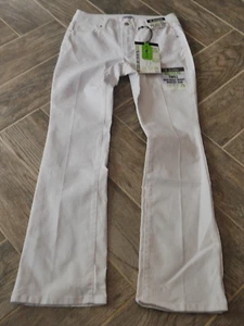 Weiße Damenjeans Denim D. hochtailliert skinny Bootcut 16 mit Stretch recycelt Neu mit Etikett - Bild 1 von 3