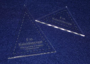 2 Piece Set Kaleidoscope 6" Templates Acrylic ~1/4" thick. Quilting/Sew - Picture 1 of 2