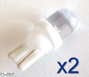 2x LED lampe Xenon T10 W5W BLANC / 2x Tuning Car Dashboard LIGHT BULB WHITE 12V - Imagen 1 de 6