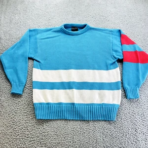 Suéter De Colección James River Traders Para Mujer’s XL Grueso Tejido Retro Años 90 Y2K Rosa Azul - Imagen 1 de 9