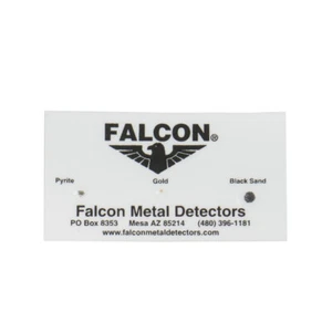 Falcon MD20 Gold Tracker Metal Detector Test Strip Card - Picture 1 of 2