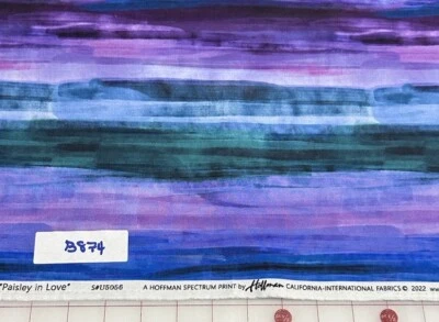 Полоса пейсли в любви Hoffman спектр стрекоза хлопок лоскутное одеяло ткани половина ярда - Изображение 1 из 2