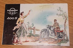 Cartella vendita Zundapp 200 S 1957 - Foto 1 di 5