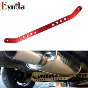 Billet Rear Subframe Lower Tie Bar Brace Red Honda Civic EK DX Si 96-00 - Picture 1 of 10