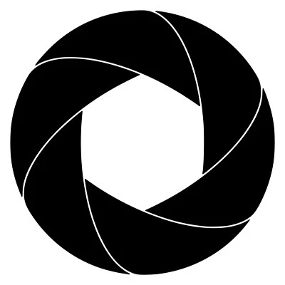 MINGLEWOOD TRADING APERTURE Vinyl Decal Sticker - Camera Shutter Lens SLR F-Stop Photography