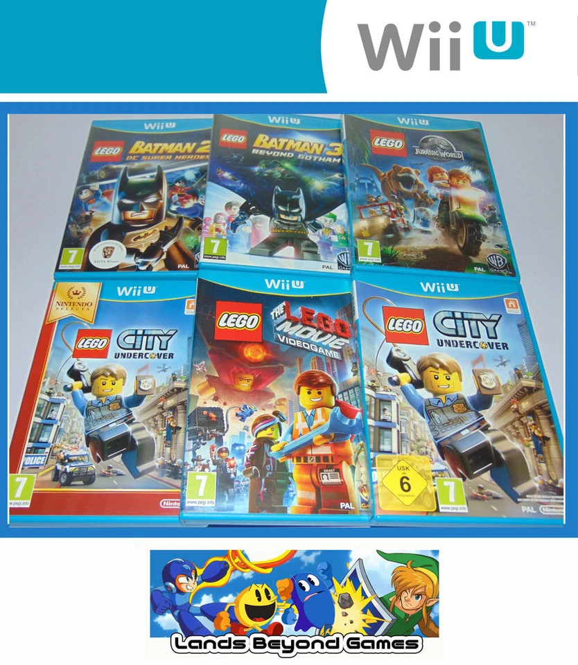 Nintendo Wii U Lego Games Marvel DC Star Wars Batman City Jurassic World Hobbit - Image 1 of 1