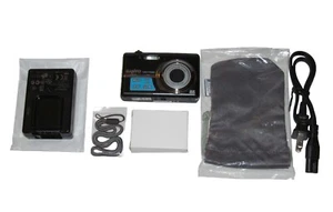 Cámara digital Sanyo VPC-T1060 3x zoom óptico 10 MP negra - nueva sin caja al por menor - Imagen 1 de 10