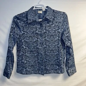 Erika Blazer Womens M Tapestry Floral Art to Wear Jacket Business Casual Career - Picture 1 of 7