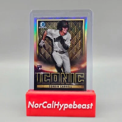 2023 Bowman Chrome Baseball Corbin Carroll RC Iconic Insert Rookie - Image 1 of 2