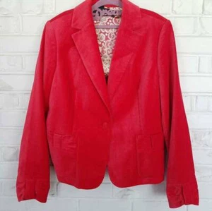Apostrophe Womens Suit Jacket Pink Pocket Notch Lapel Buttons Lined Blazer 12 - Picture 1 of 7