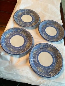 RARE NIPPON WEDGWOOD DECORATED MORIAGE LOT OF 4 SAUCERS - Picture 1 of 10