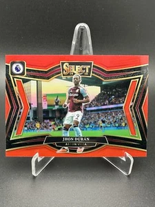 2024-25 Panini Select EPL - Field Level Jhon Duran #207 Red Prizm - Aston Villa - Picture 1 of 2