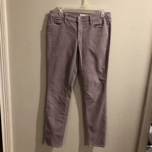 Ann Taylor LOFT moderne skinny Cordhose Crystal Mauve/Pflaume - Größe 6/28 - Bild 1 von 8