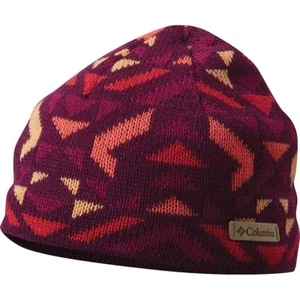 Columbia Big Girls' Youth Winter Worn Beanie ~ Deep Blush Fractal Geo - Picture 1 of 1