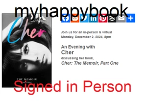 SIGNIERT Cher: The Memoir, Part One by Cher, handsigniert, neu, Academy, Grammy - Bild 1 von 1