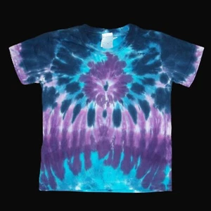 Organic Tie Dye Child T-Shirt 2T Blue & Purple 24 month Toddler Tye Dyed - Picture 1 of 1