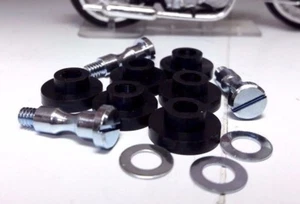 BSA Triumph Smiths SSM Magnetic Speedometer RSM Tachometer Gauge Screws Grommets - Picture 1 of 2