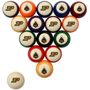 Purdue Boilermakers Billiard Ball Set - Standard Colors - Picture 1 of 1