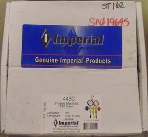 IMPERIAL 443-C Manifold Gauge Set,5 ft Hose,2 Valves 36J595 - Picture 1 of 3