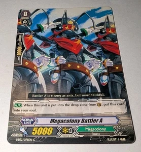 Vanguard Cardfight!! Juego de cartas coleccionables Megacolony Battler A BT02/078EN C TCG # - Imagen 1 de 10