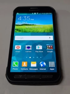 Samsung Galaxy S5 Active, 16 GB,Titanium Gray ,AT&T Lock,Good Condition:RA520 - Afbeelding 1 van 9