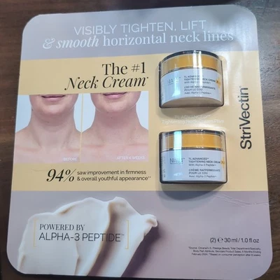 StriVectin TL Advanced Tightening Neck Cream Plus Size 1 oz 30 ml 2pc set  2025 - Image 1 of 4