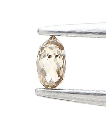 BROWN NATURAL DIAMOND 0.16TCW DRILLED BRIOLLETE FULL CUT FANCY DIAMOND JEWELRY - Image 1 of 4