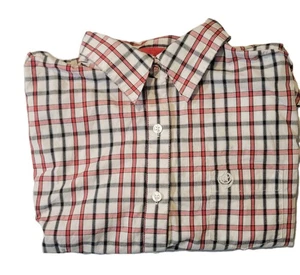 Wrangler George Strait Cowboy Cut Collection Flip Cuff Button Down Shirt Plaid L - Picture 1 of 6