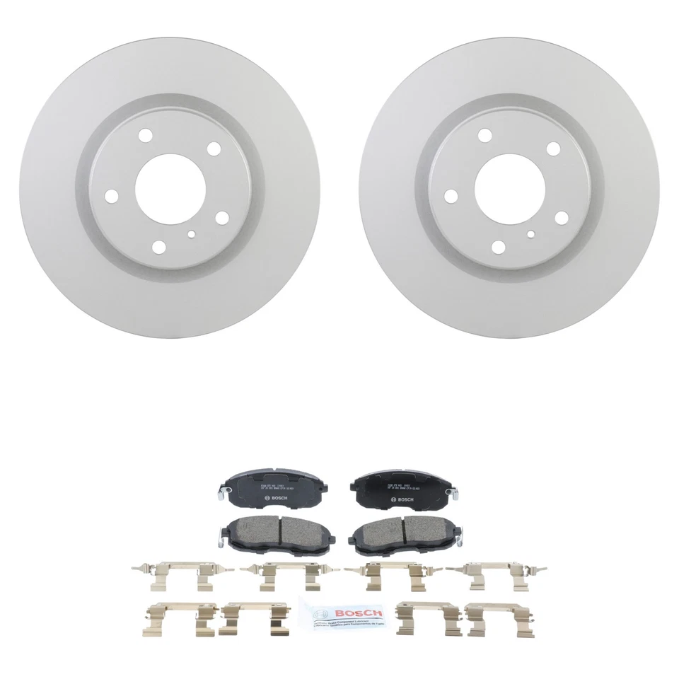 Kit de pastillas de freno de disco de cerámica rotores Quietcast delanteros Bosch para Nissan 350Z 2003-05 Foto 1 de 1