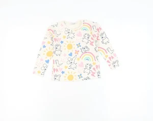 George Girls Multicoloured Peppa Pig Long Sleeve Jersey Top, 2-3 Years - Picture 1 of 12
